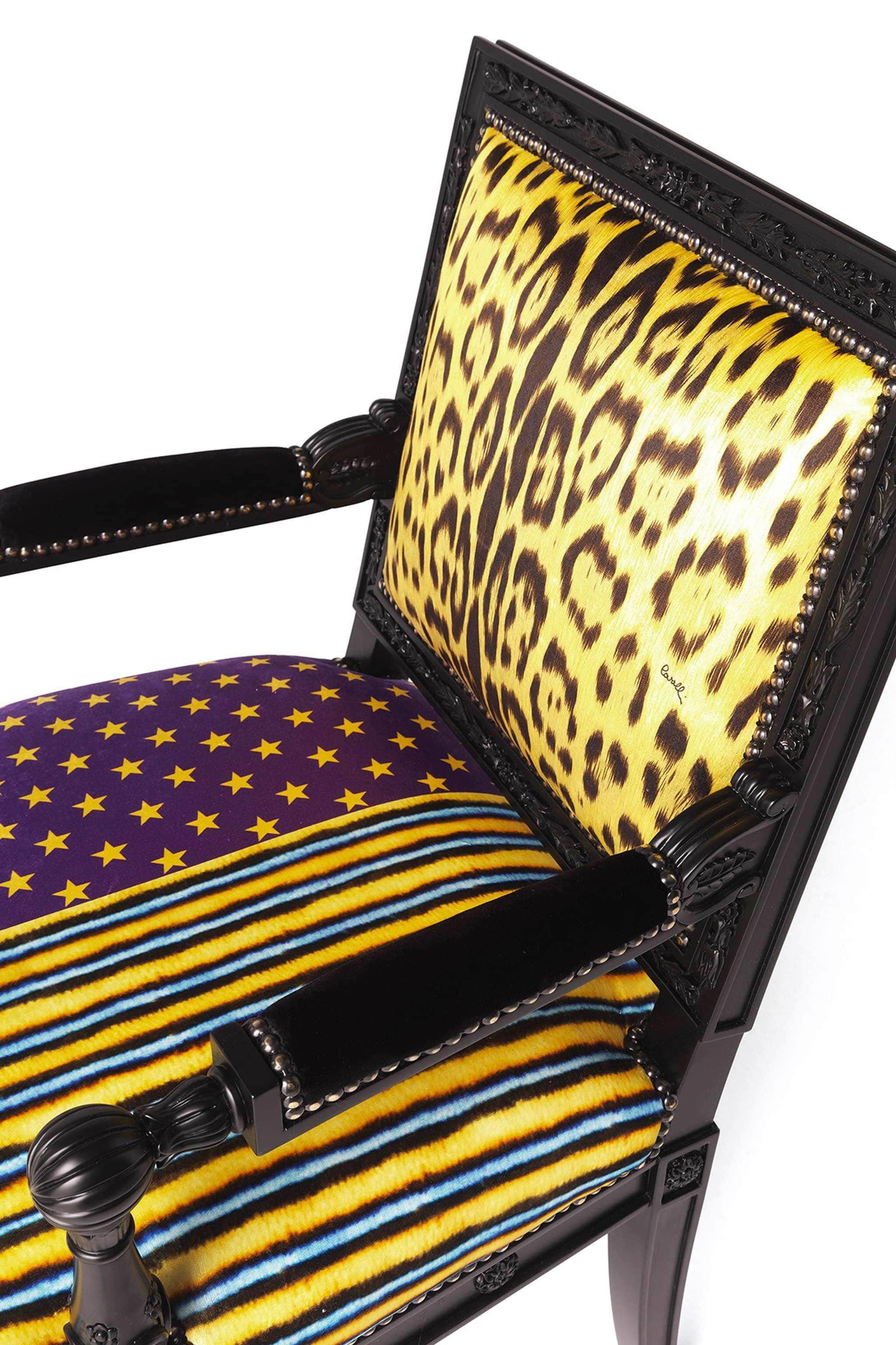 HO Poltrona con stampe patchwork Giallo P9L907-L9###