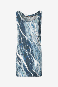 ${brand} Silk Mini Dress With Marble Print ${colorDescription} ${masterID}