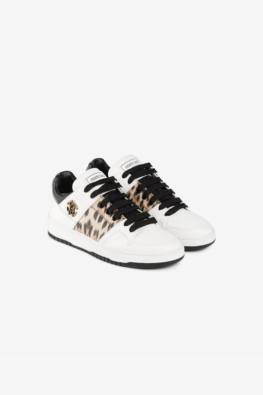 RC Jaguar-Print Mirror Snake Sneakers RC Jaguar-Print Mirror Snake Sneakers BIANCO/NERO/MACULA RKS042-PZA89