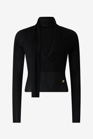 ${brand} Pull Cache-Cœur Noir ${colorDescription} ${masterID}
