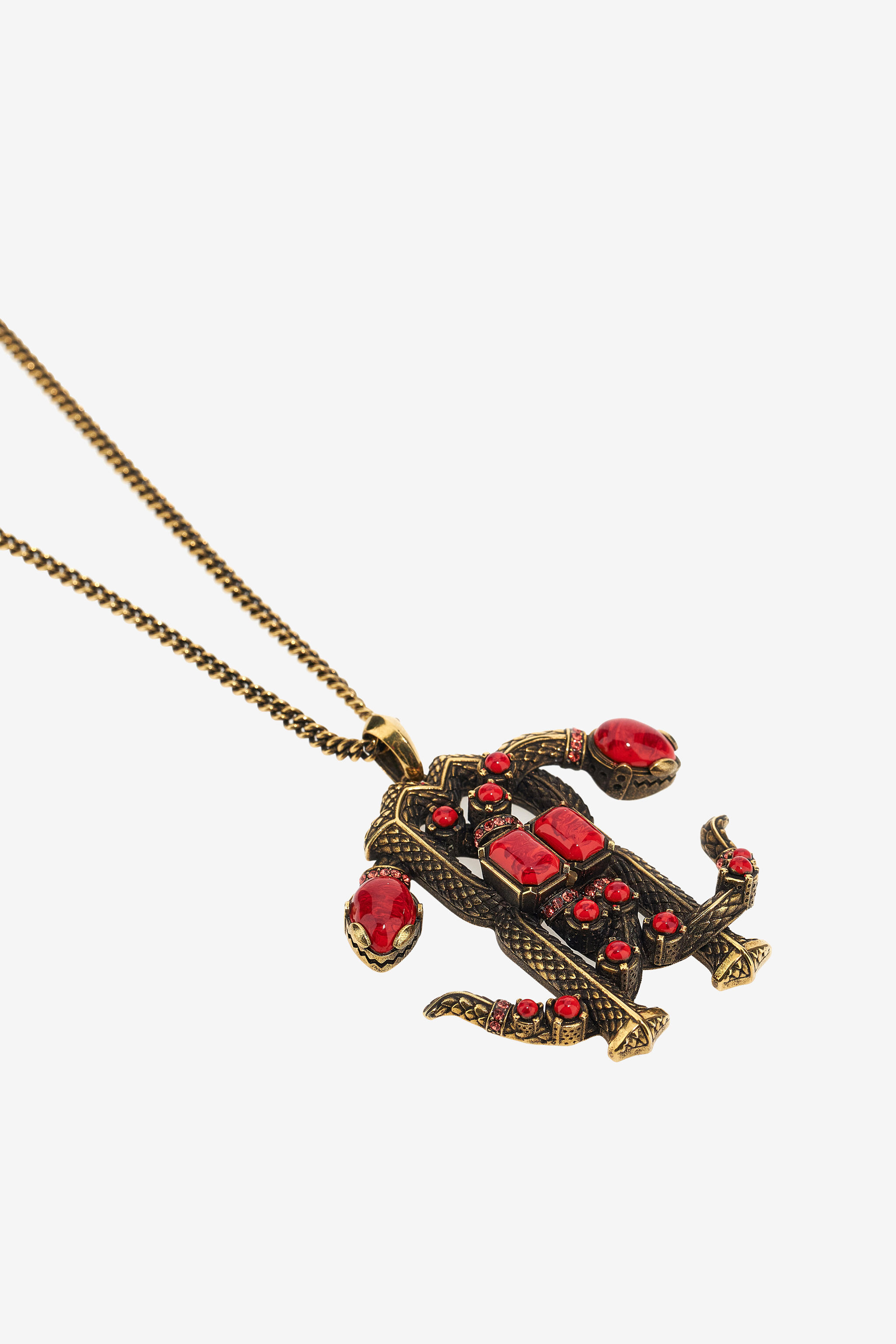 RC Necklace with Monogram RC Gold SKG005-AM072