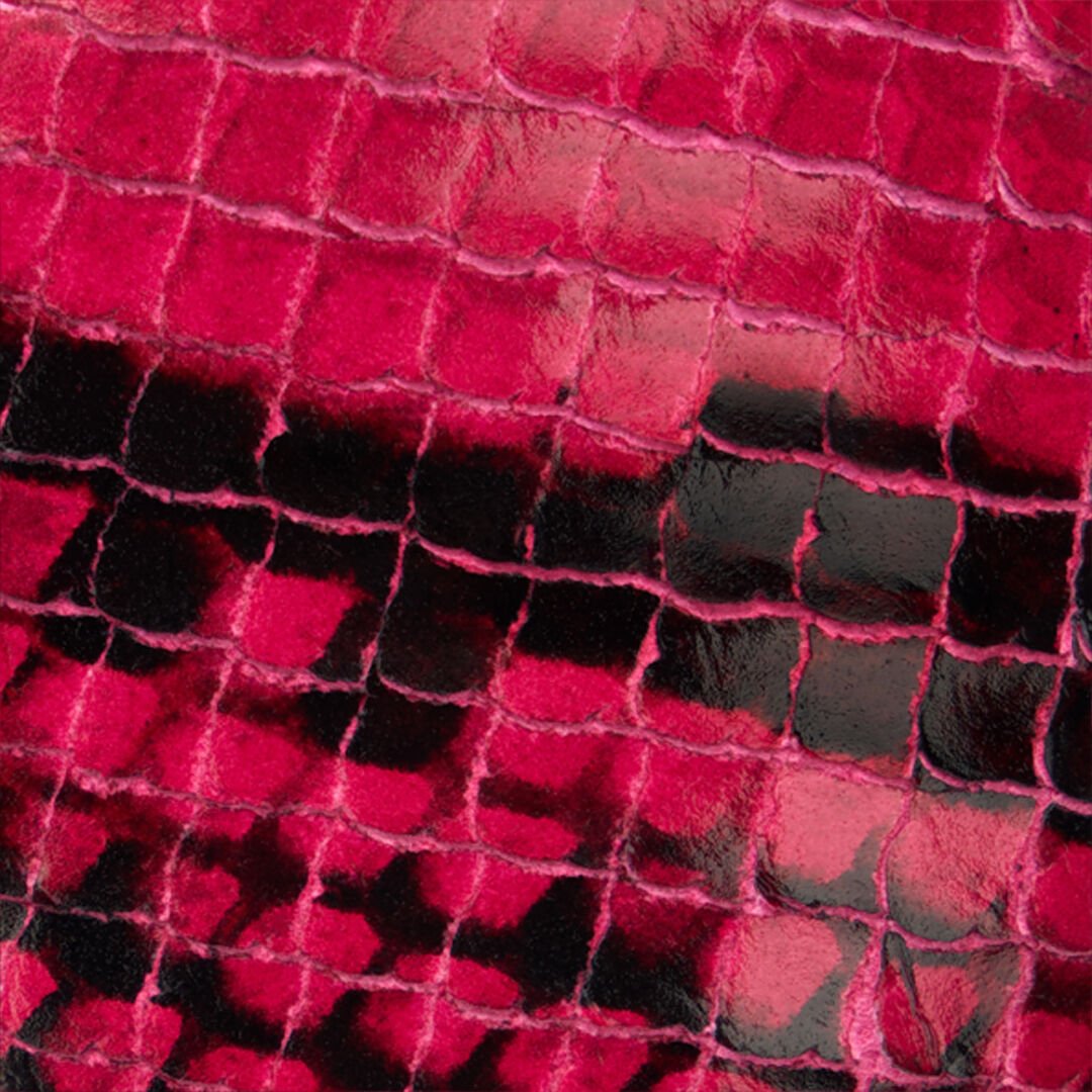 RC Décolleté Con Stampa Python E Monogram Mirror Snake Fucsia UKS011-PZP02