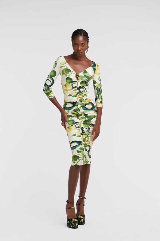 RC Lemon print Dress RC Lemon print Dress Marfil SKT133-LNI89