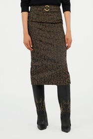 JC Gonna Midi Stampa Leopard BRUNETTE VFT170-VF283