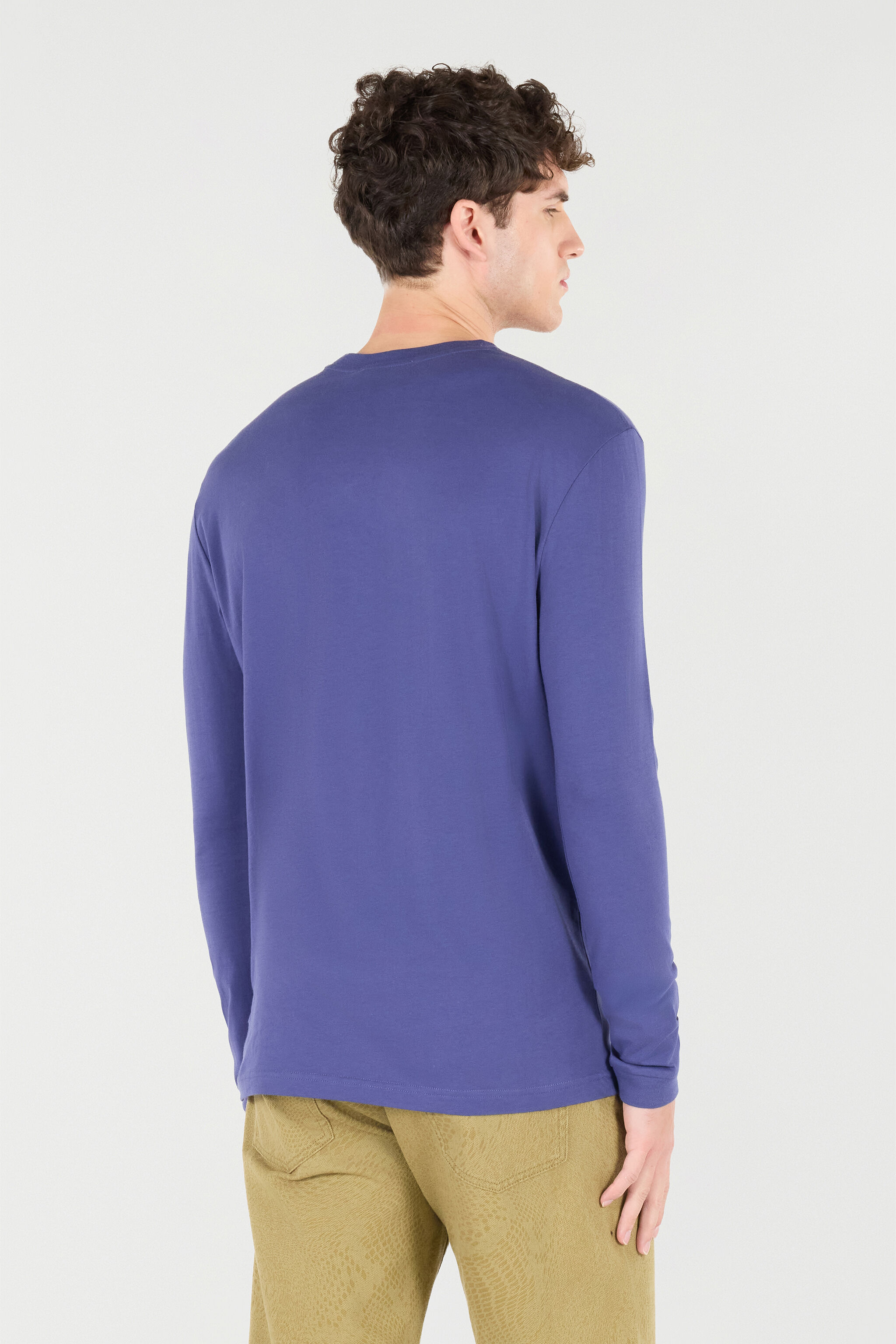 RC Long-Sleeved T-Shirt With Logo Navy POT61B-JD060