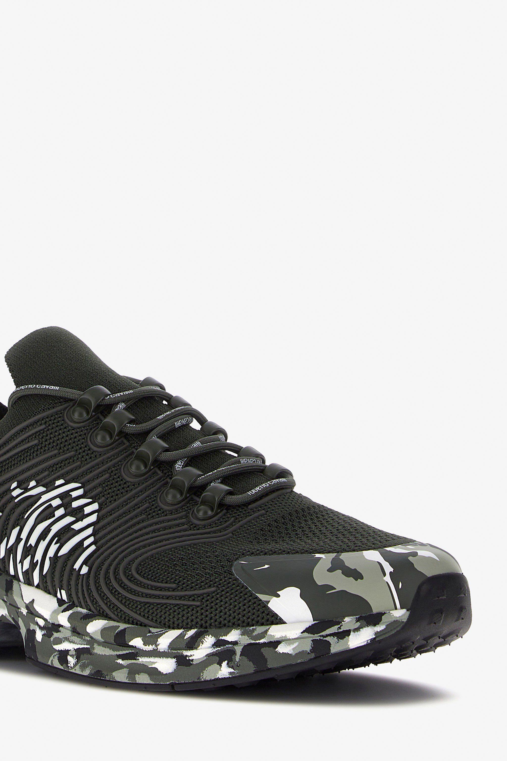 RC Sneakers with Monogram Mirror Snake Dark green JSS02A-FT003