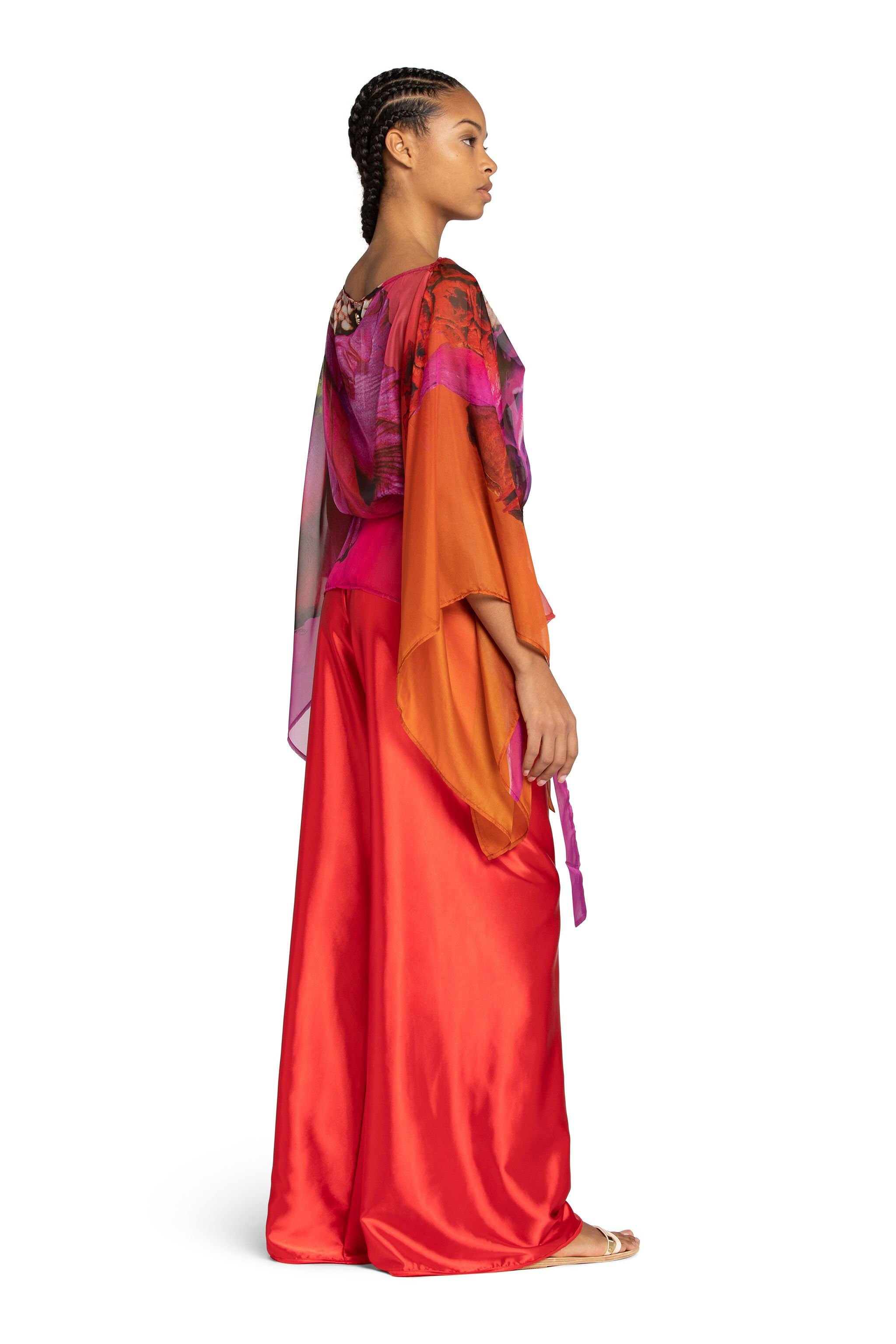 RC Wide-Leg Trousers Rojo FST201-RD036