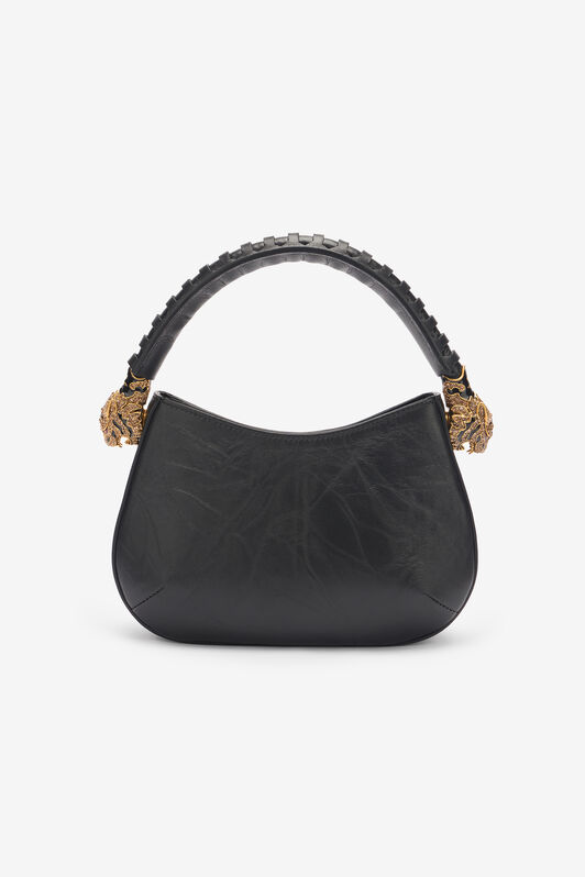 RC Leather Hobo Roar Bag Black TWB002-PNE01