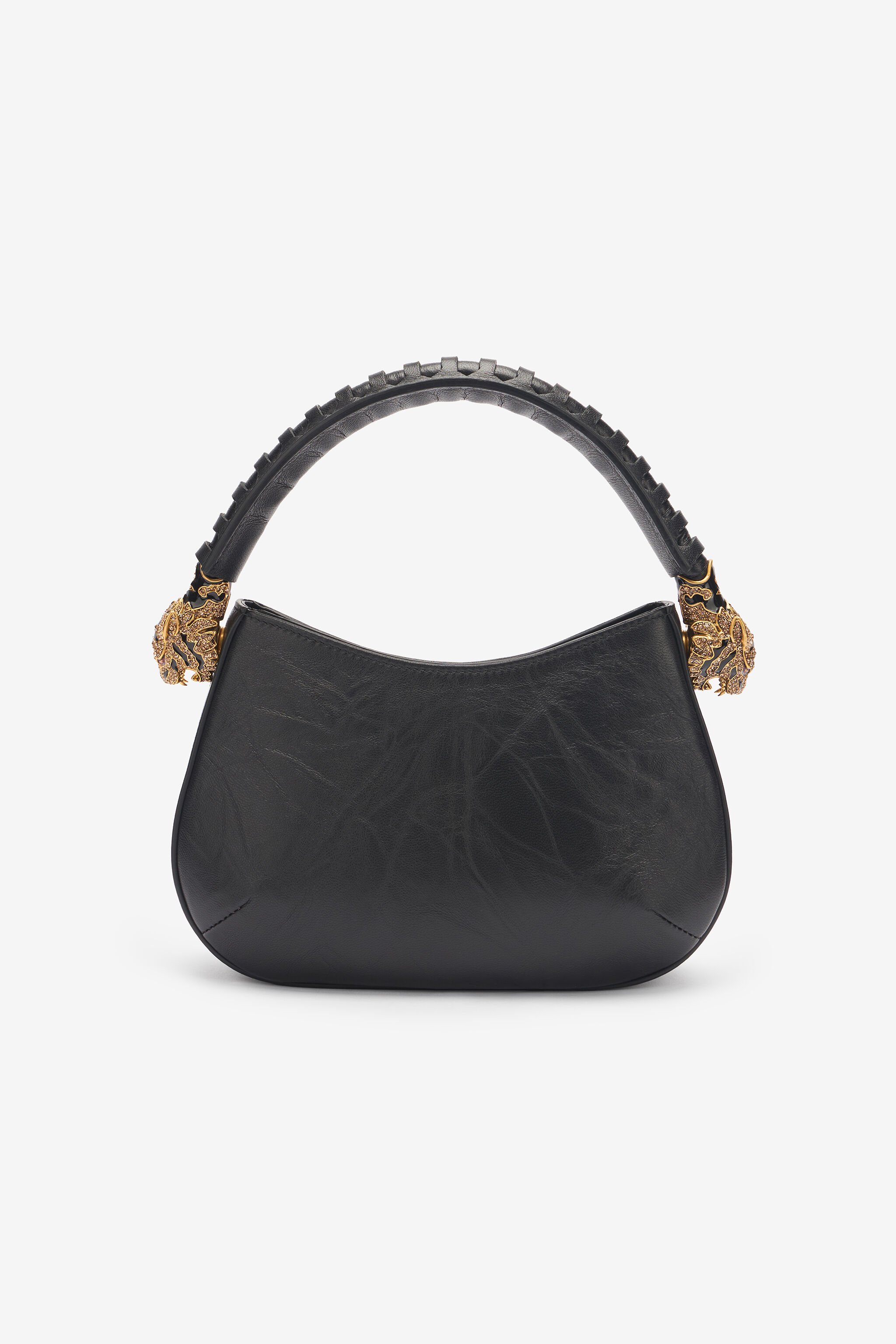 RC Leather Hobo Roar Bag Black TWB002-PNE01