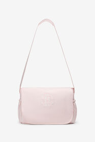 JU RC Monogram-Embroidered Changing Bag BABY PINK TJT824-SB001
