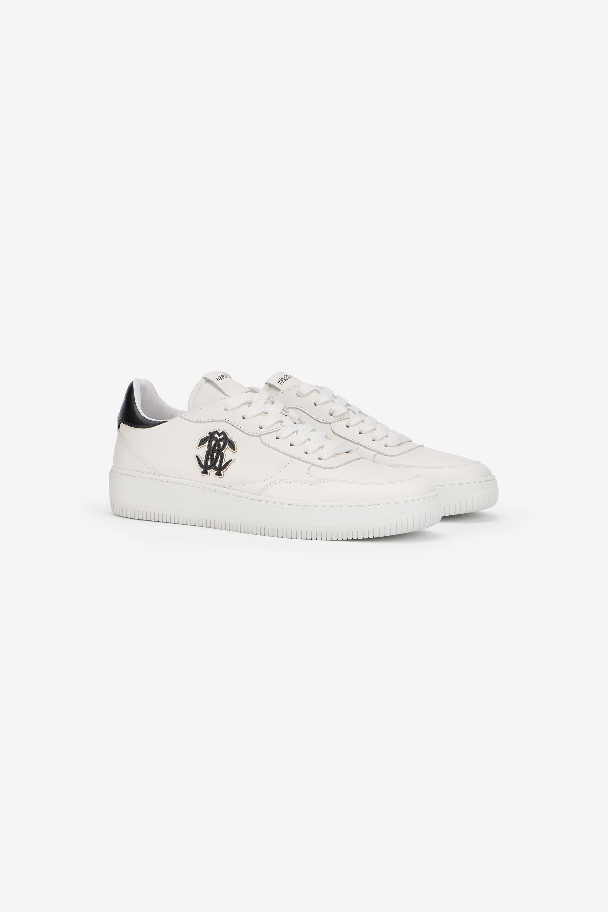 RC White Sneaker with Monogram RC RC White Sneaker with Monogram RC WHITE QOS00D-PZ099