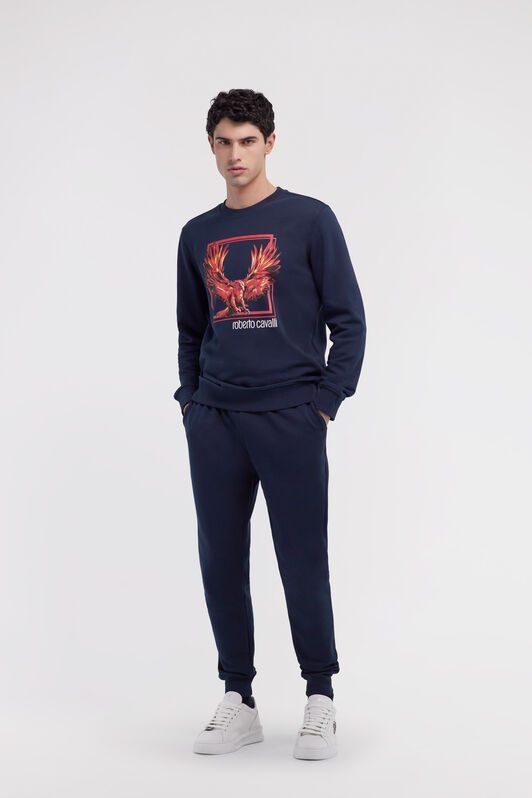 RC Printed sweatshirt Bleu foncé NOT66A-CF052