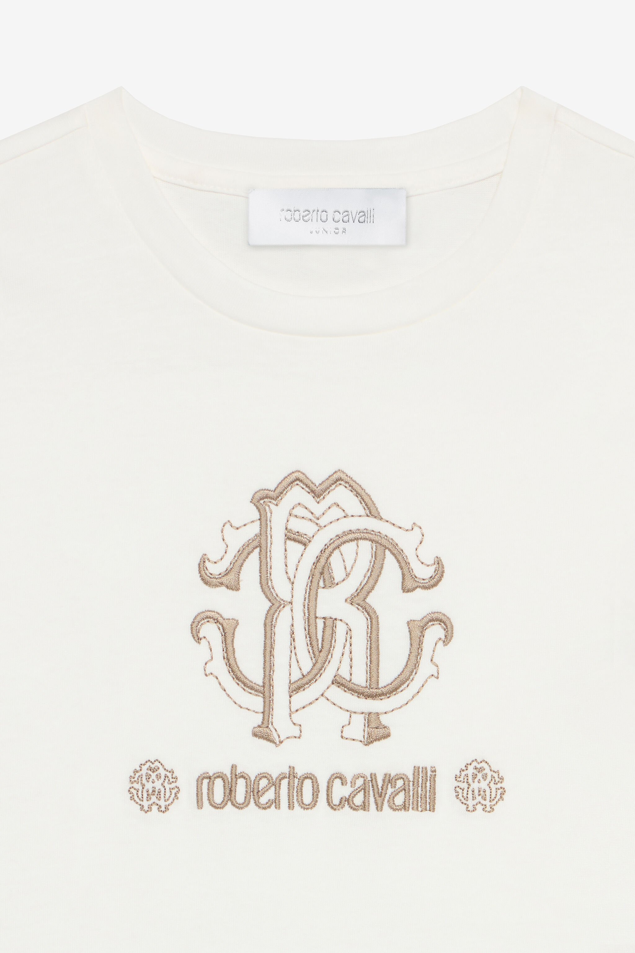 JU T-Shirt With RC Monogram And Logo White UJT60M-JD001