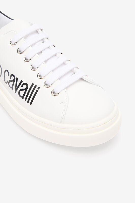 RC White Sneaker With Logo Print RC White Sneaker With Logo Print WHITE/BLACK QOS01I-PZO16