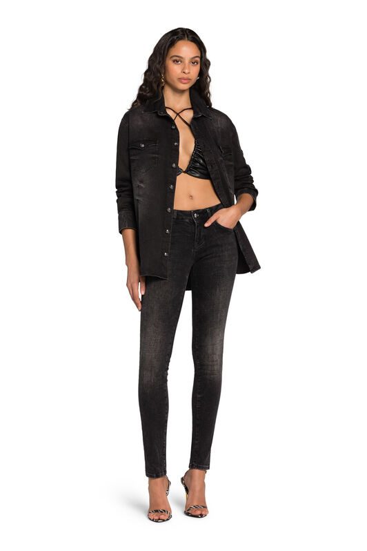 RC RC Monogram Skinny Jeans RC RC Monogram Skinny Jeans Black JSJ20S-DS015