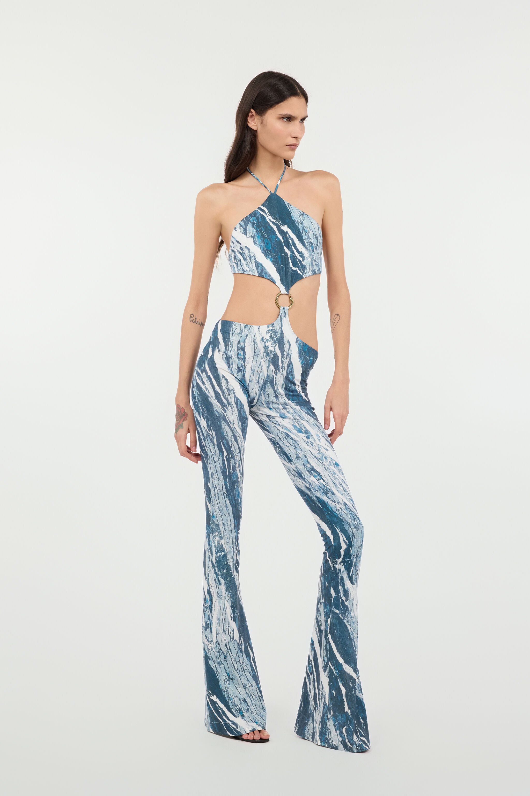 RC Rubane-Print Jumpsuit Dark blue UKT104-LNN22