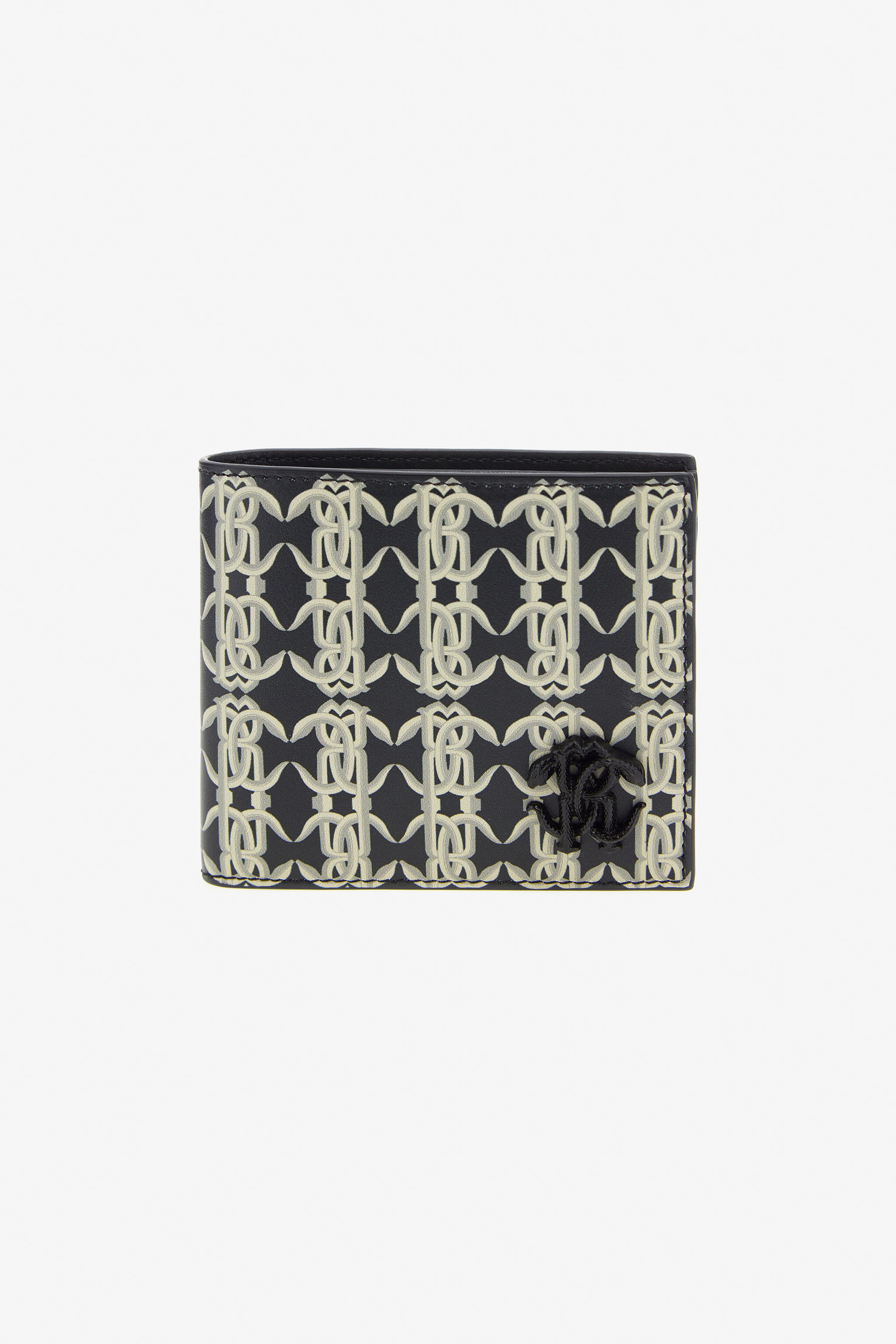RC Brieftasche mit Monogramm RC Schwarz/Weiß SRA002-PZ588