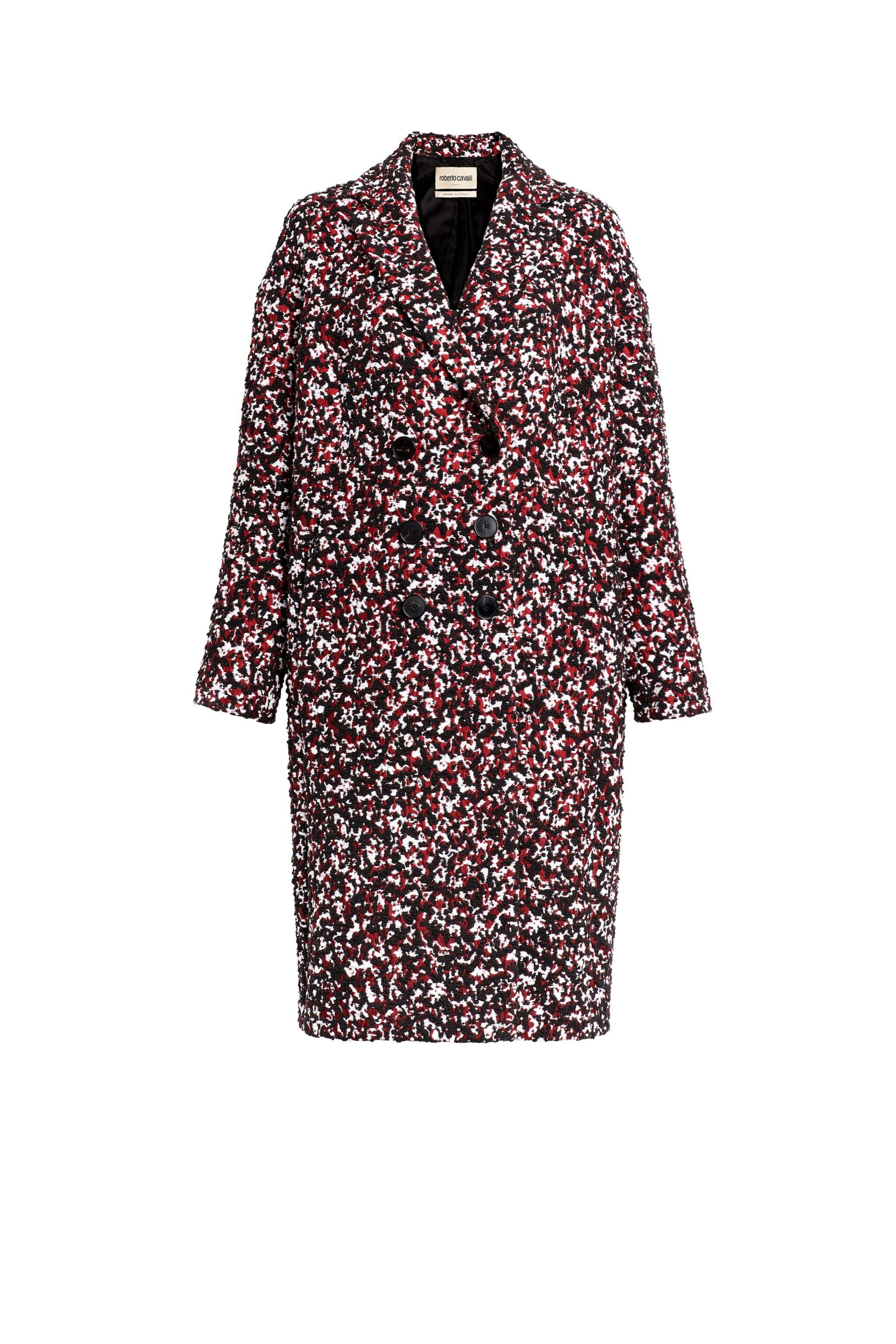 RC Merlot and black tweed coat MERLOT/BLACK HQT504-TG019