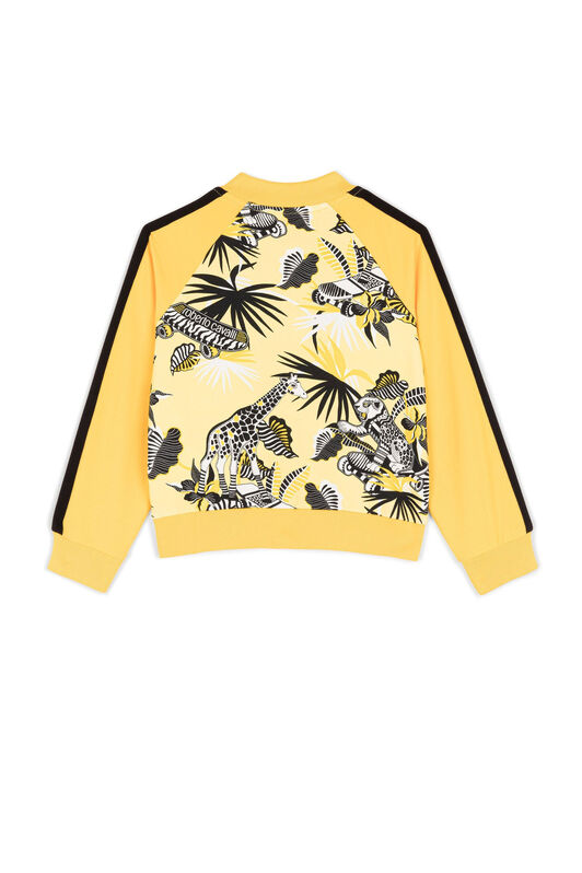 JU Giraffe-Print Bomber Jacket Yellow MJT90A-FOB62