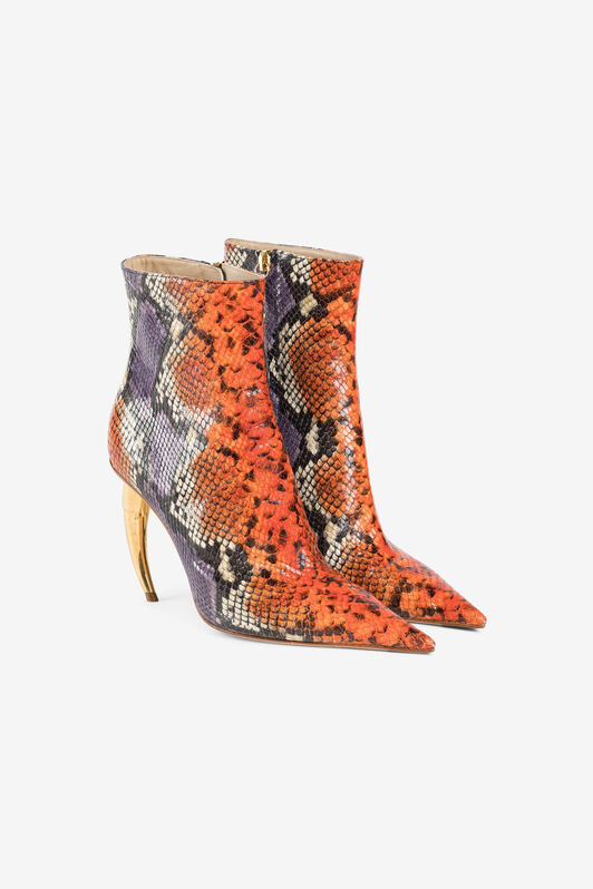 RC Tigerzahn-Stiefeletten mit Pythonprint MULTICOLOR PKS013-PZ503