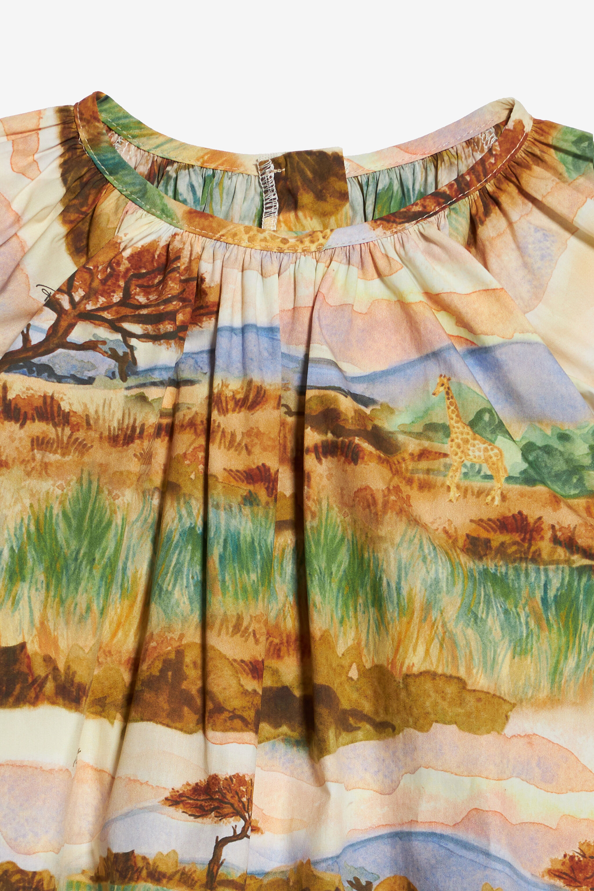 JU Abito Con Stampa Safari Marrone chiaro UJT111-7MO40