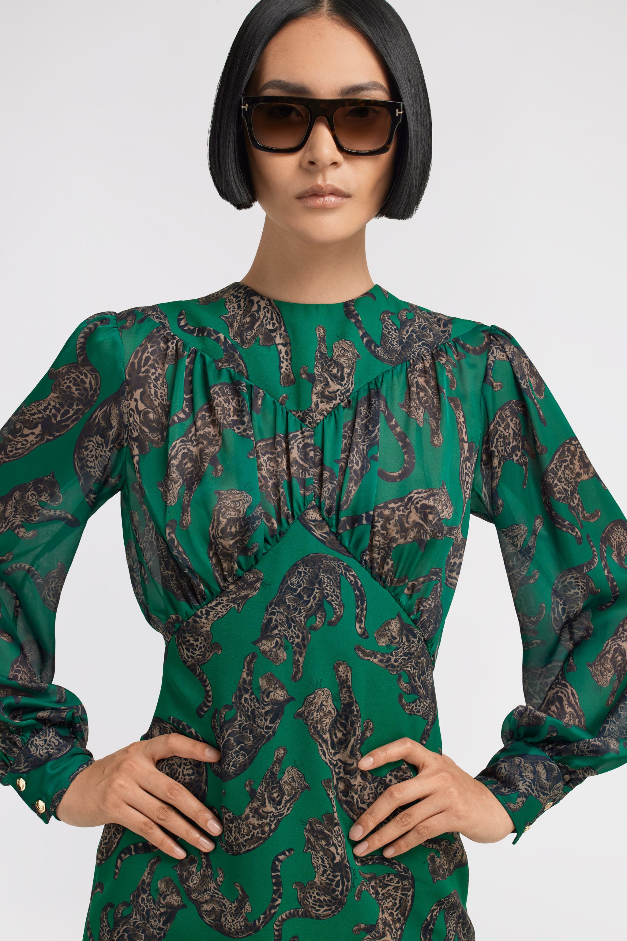 JC Just Cavalli Dress Green TFT145-TF212