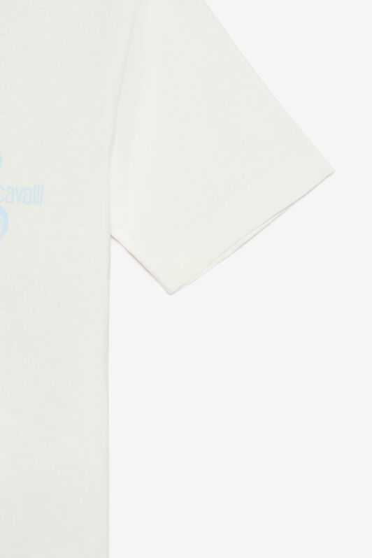 JU T-Shirt Bianco Latte Con Stampa Giaguaro JU T-Shirt Bianco Latte Con Stampa Giaguaro MILKY WHITE VJT610-JD001