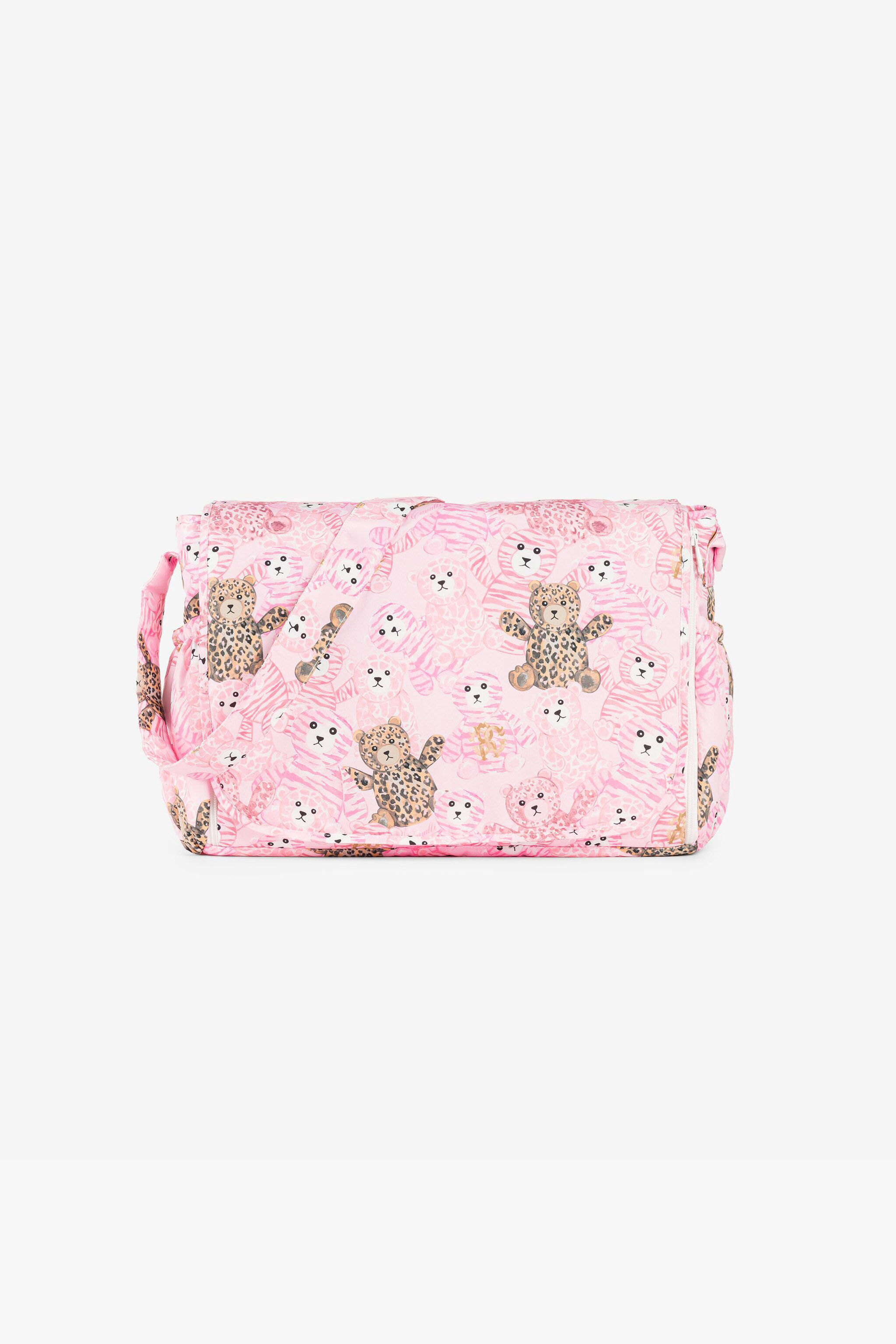 JU Wickeltaschen-Set mit Teddy-Print Rosa RJT816-5RG79