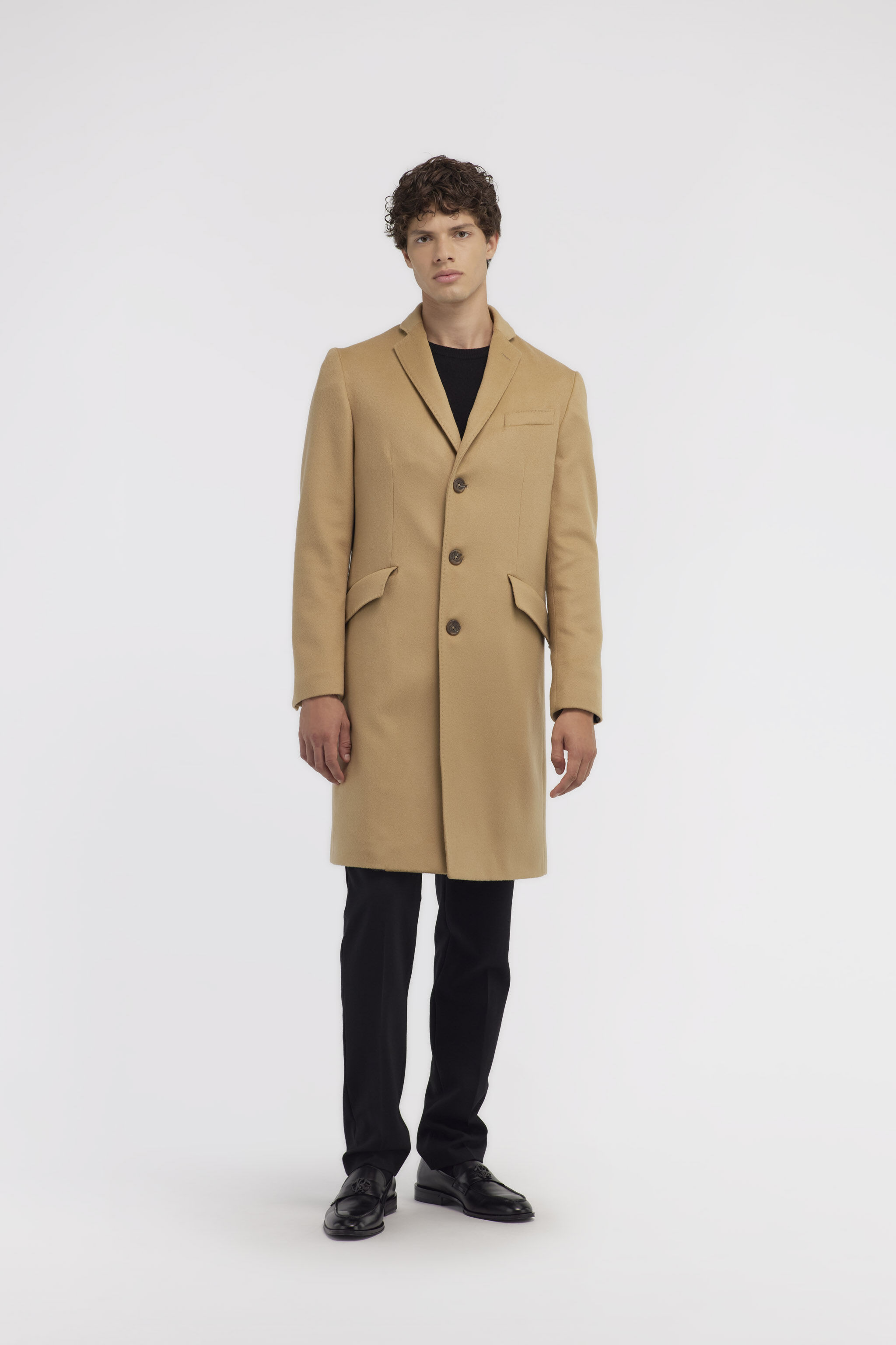 RC Single-breasted coat Light brown NOT50D-WH016