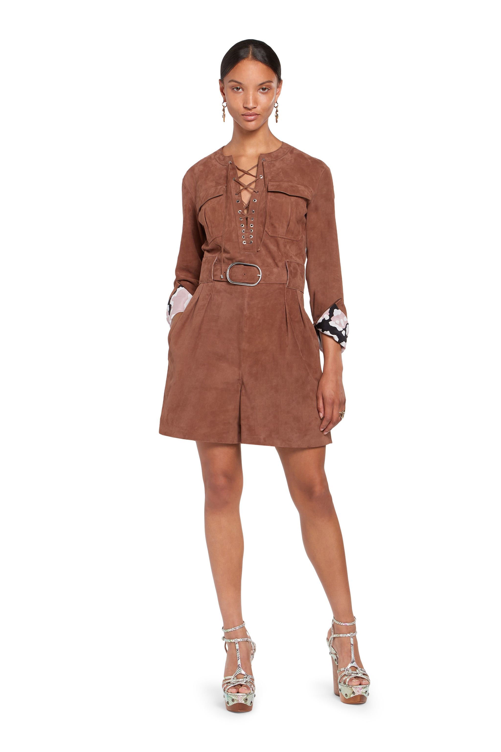 RC Combi-short en cuir velours TERRACOTTA PINK IQP101-PC001