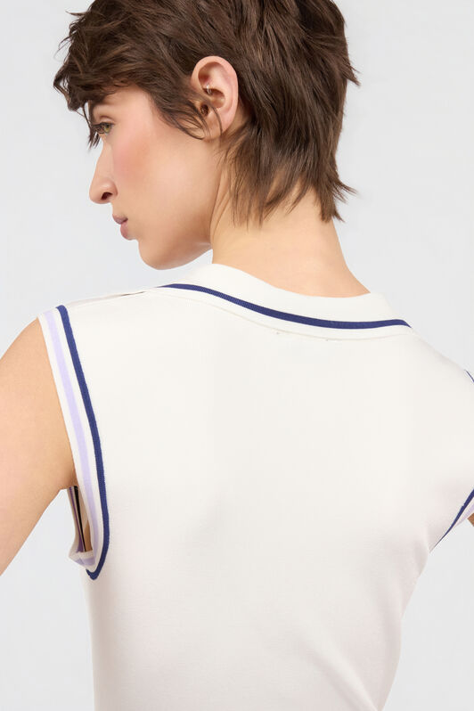 JC White Knit Sports Dress WHITE WFT290-WF688