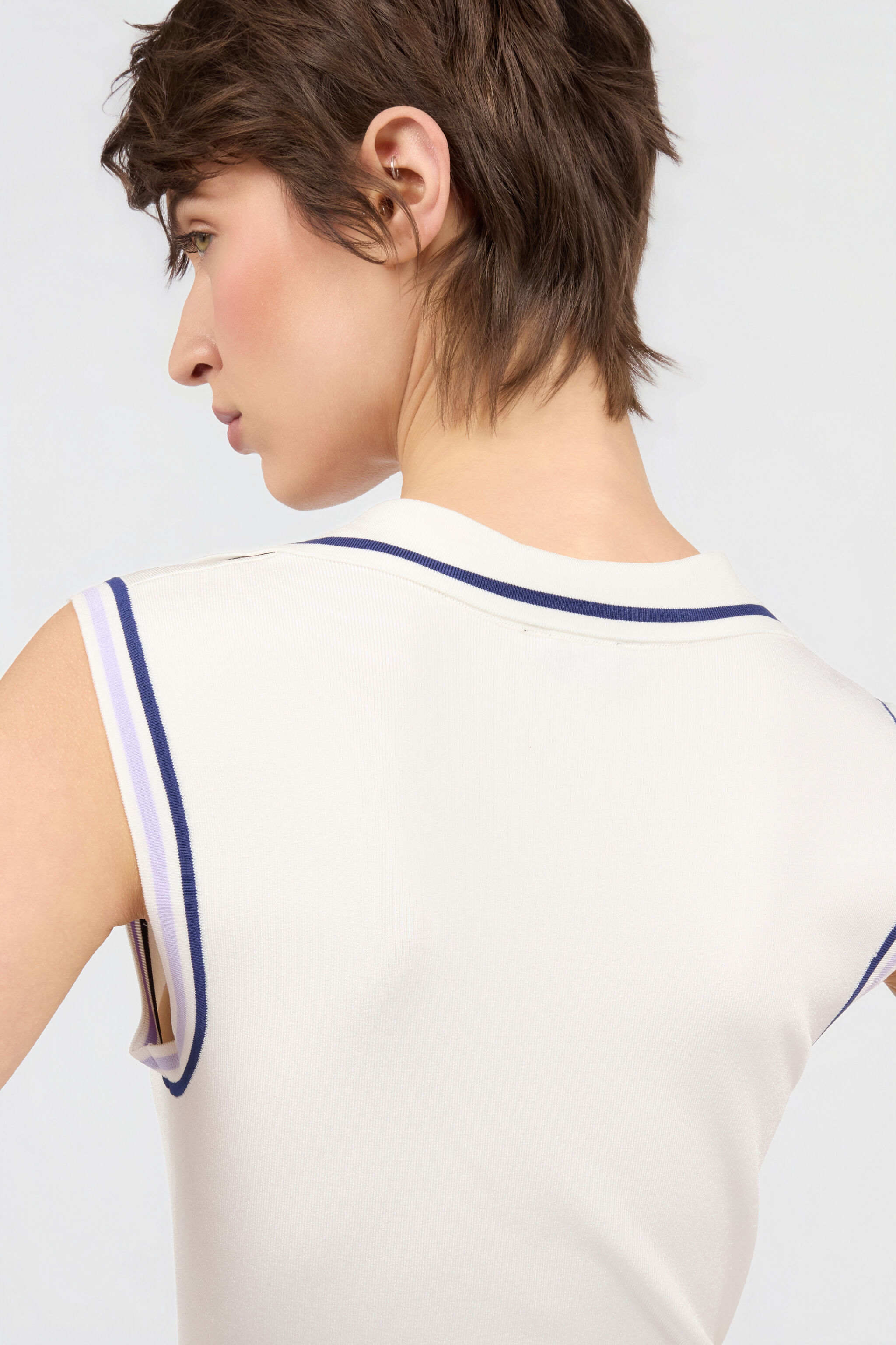 JC White Knit Sports Dress WHITE WFT290-WF688