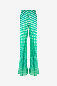 ${brand} Pantaloni In Seta Con Stampa Optical Glass ${colorDescription} ${masterID}