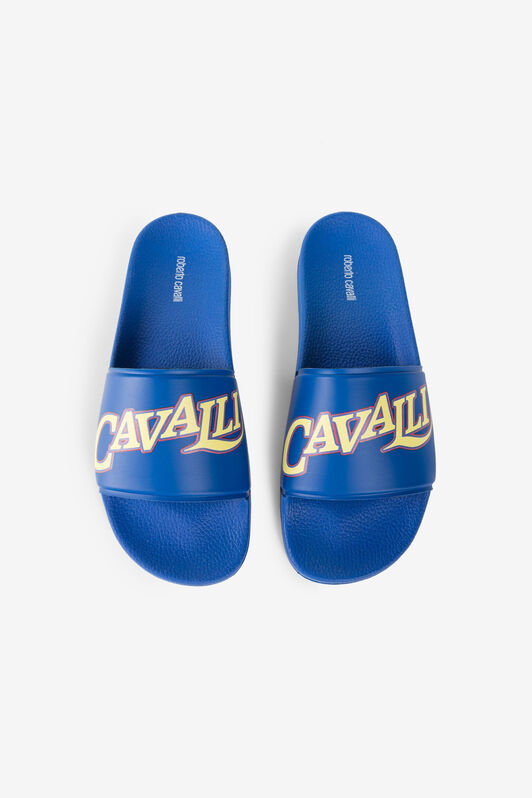 RC Sandalias con logo estampado Azul QRS018-PZG00