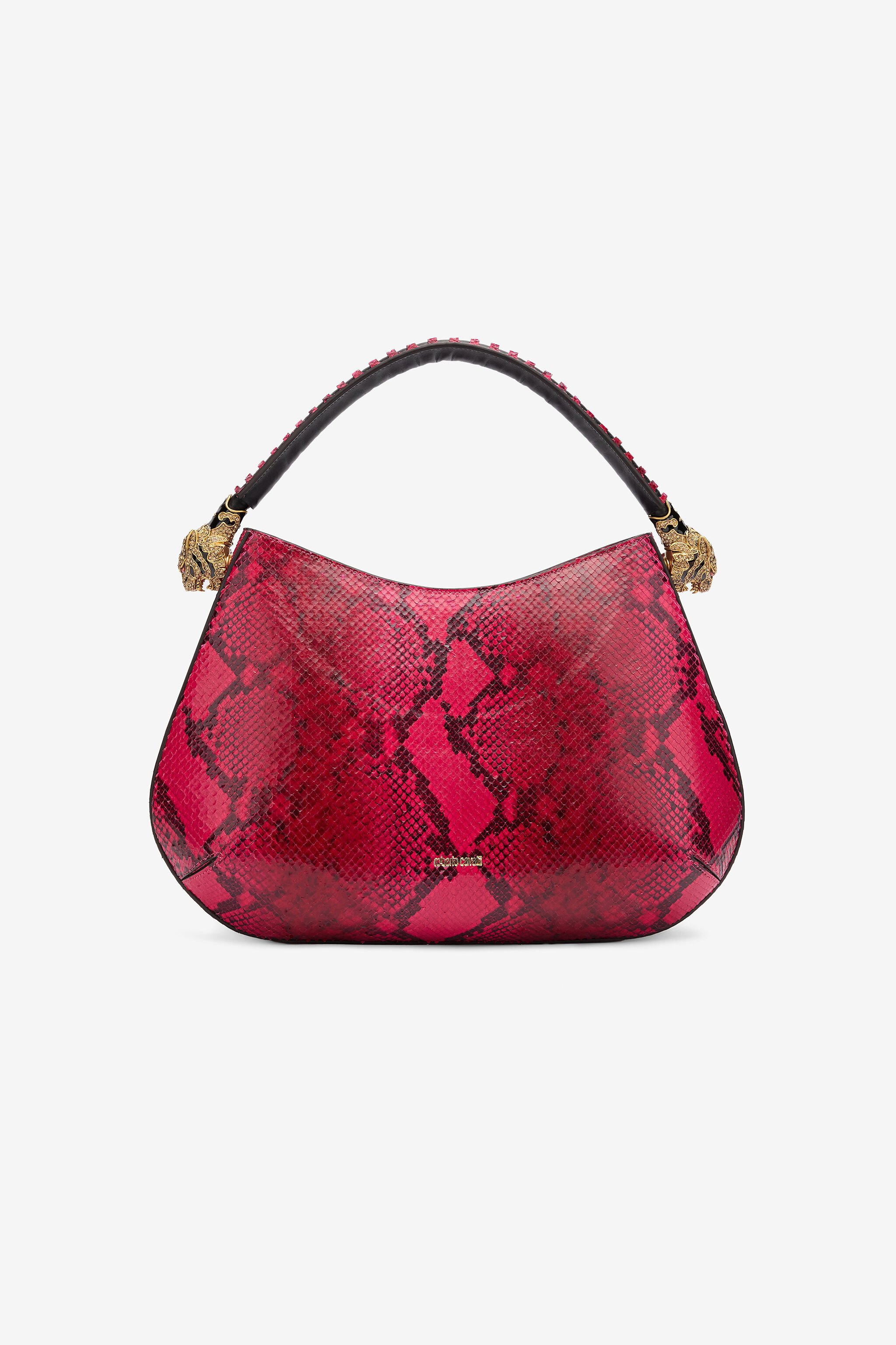 RC Python-Print Hobo Roar Bag Fuchsia TKB022-PZP02