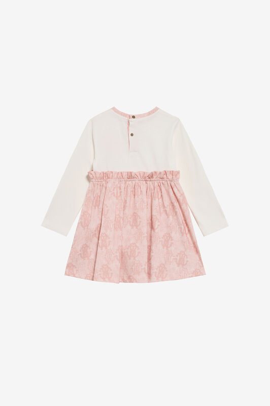 JU Monogram RC Print Cotton Dress MILKY WHITE TJT106-JD001