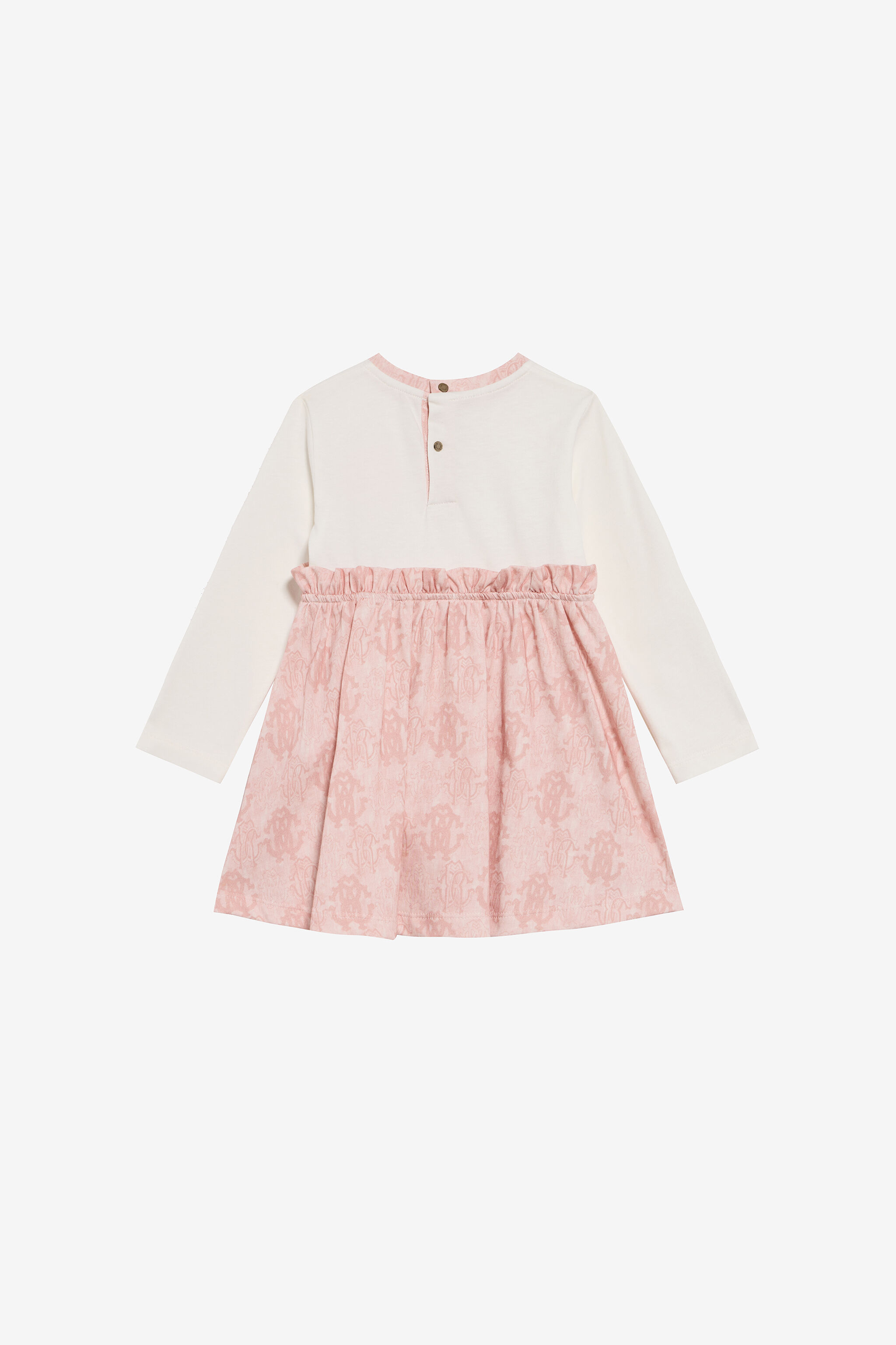 JU Monogram RC Print Cotton Dress MILKY WHITE TJT106-JD001