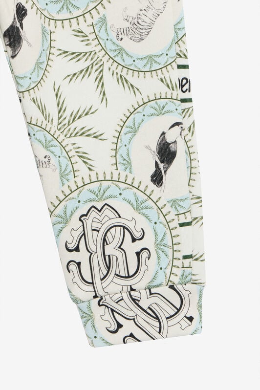 JU Hose mit Maiolica-Print IVORY/LIGHT BLUE UJT214-5OO42
