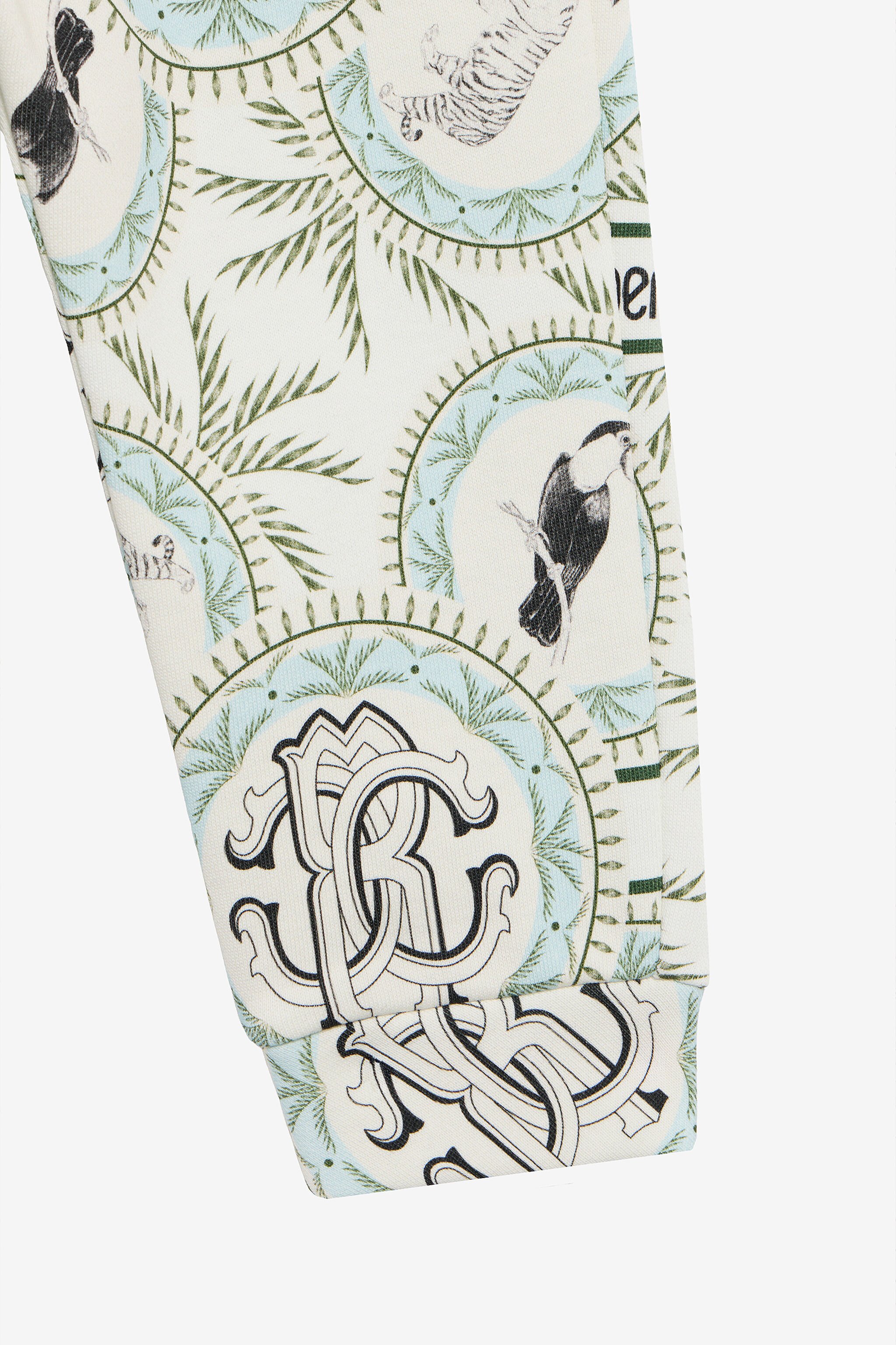 JU Hose mit Maiolica-Print IVORY/LIGHT BLUE UJT214-5OO42