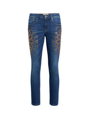RC Jean skinny à motif Riad brodé BLUE IWJ220-DS011
