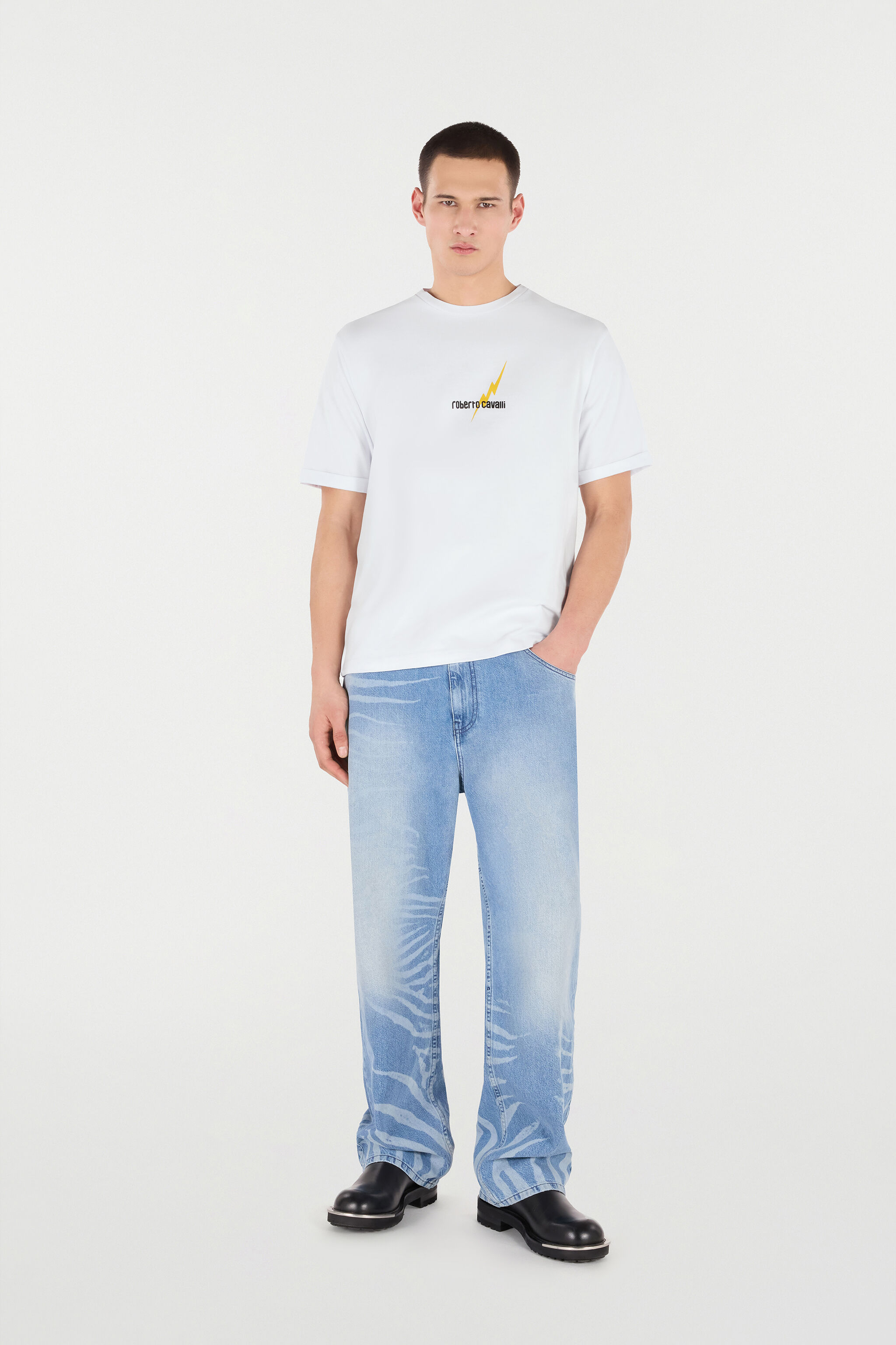 RC T-Shirt With Print And Logo White POT62B-JD060