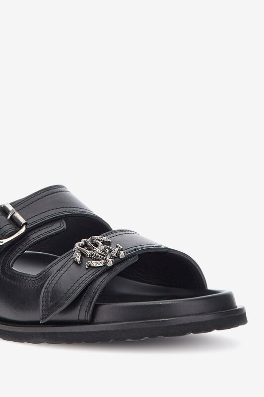 RC Flat sandals Schwarz SRS064-PZA12