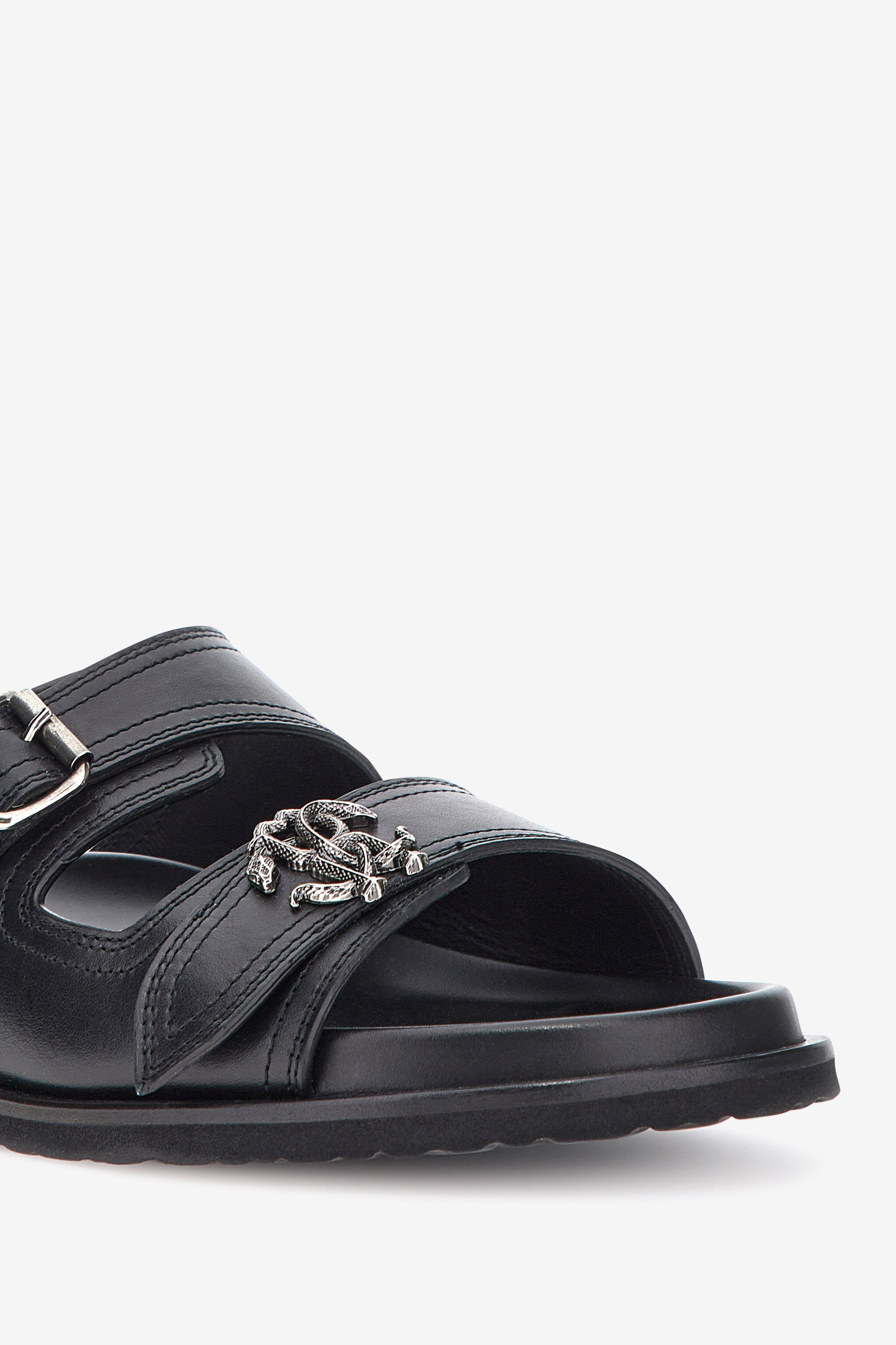 RC Flat sandals Schwarz SRS064-PZA12