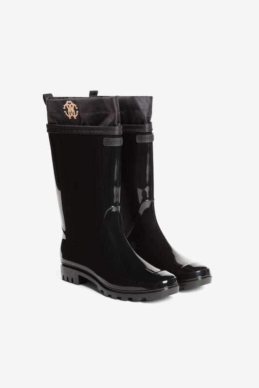 RC RC Monogram-Print Boots RC RC Monogram-Print Boots Black JSS002-AB076