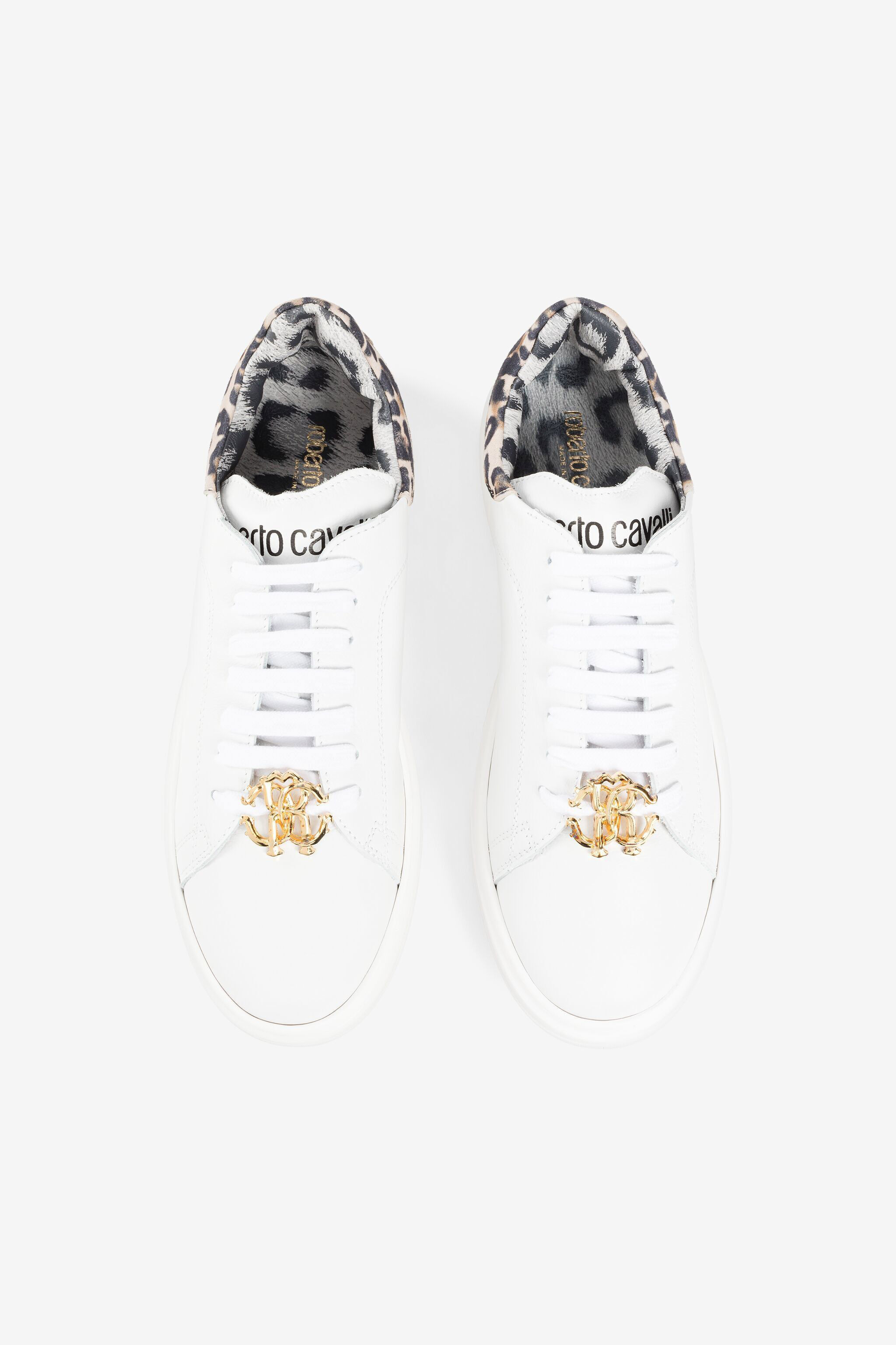 RC Logo-plaque sneakers WHITE/LEOPARD/GREY JSS01U-PZ085