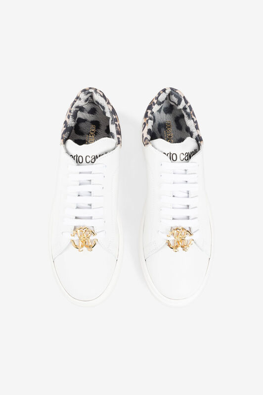RC Logo-plaque sneakers RC Logo-plaque sneakers WHITE/LEOPARD/GREY JSS01U-PZ085
