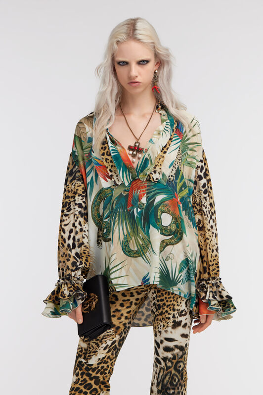 RC Jungle print shirt Green SKT700-7HI88