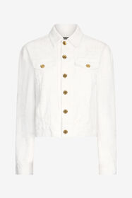 ${brand} Denimjacke mit goldenen Knöpfen ${colorDescription} ${masterID}