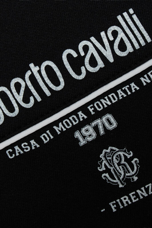 JU Black Bermuda Shorts with Logo and RC Monogram BLACK VJT25B-CF050