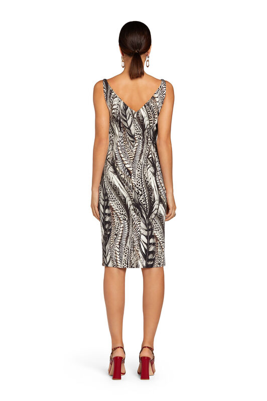 RC Kleid mit Panache Print Grau MQT137-ORA38